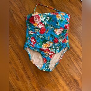 Floral Blue Women Swimwear